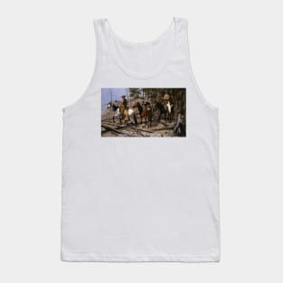 Prospecting for Cattle Range by Frederic Remington Tank Top